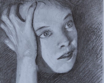 Lillian Gish, 2019, original drawing