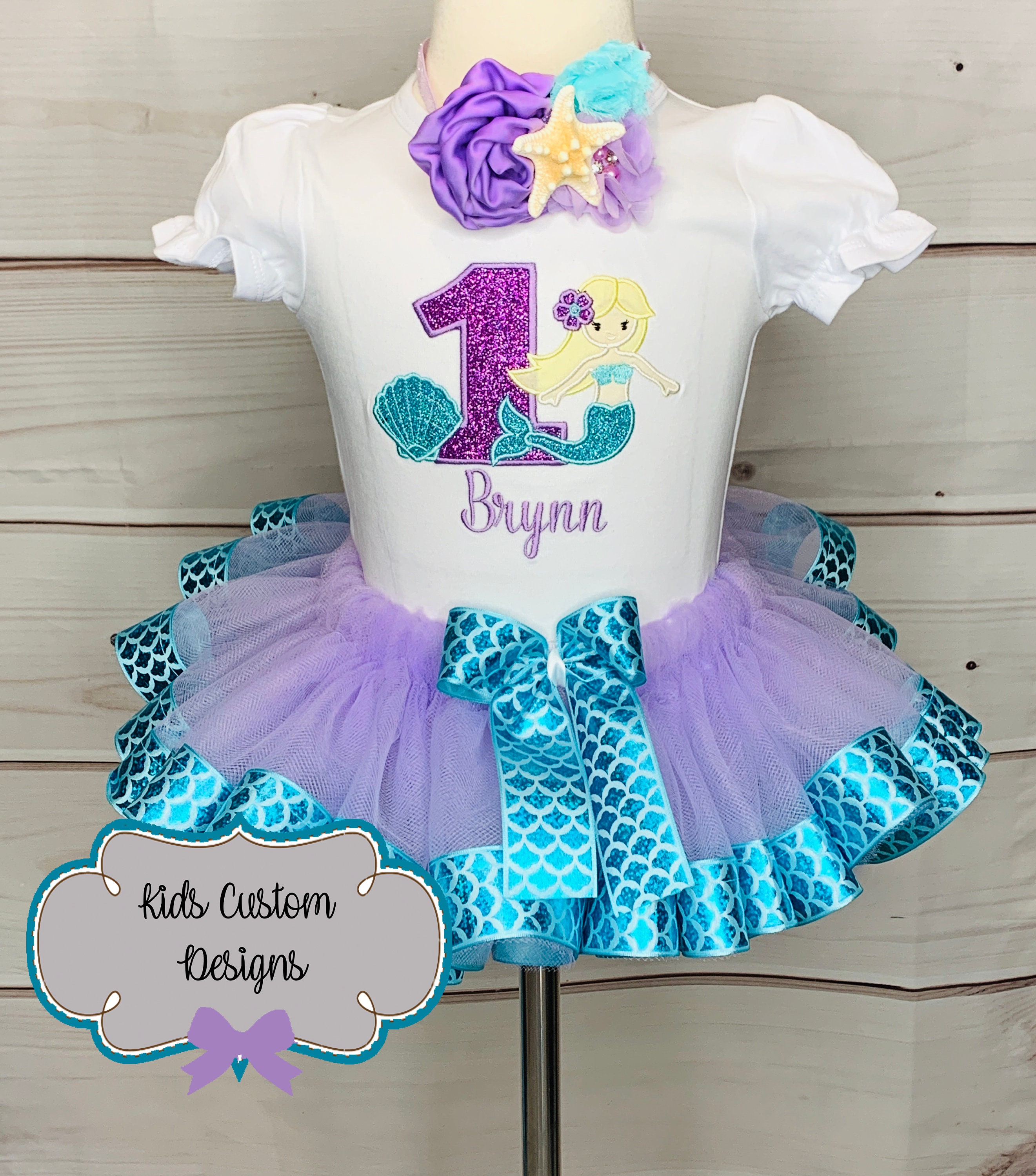 little mermaid first birthday outfit