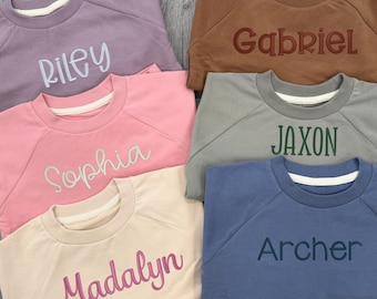 Custom Embroidered Name Sweatshirt - Toddler Pullover - Personalized - Sweater
