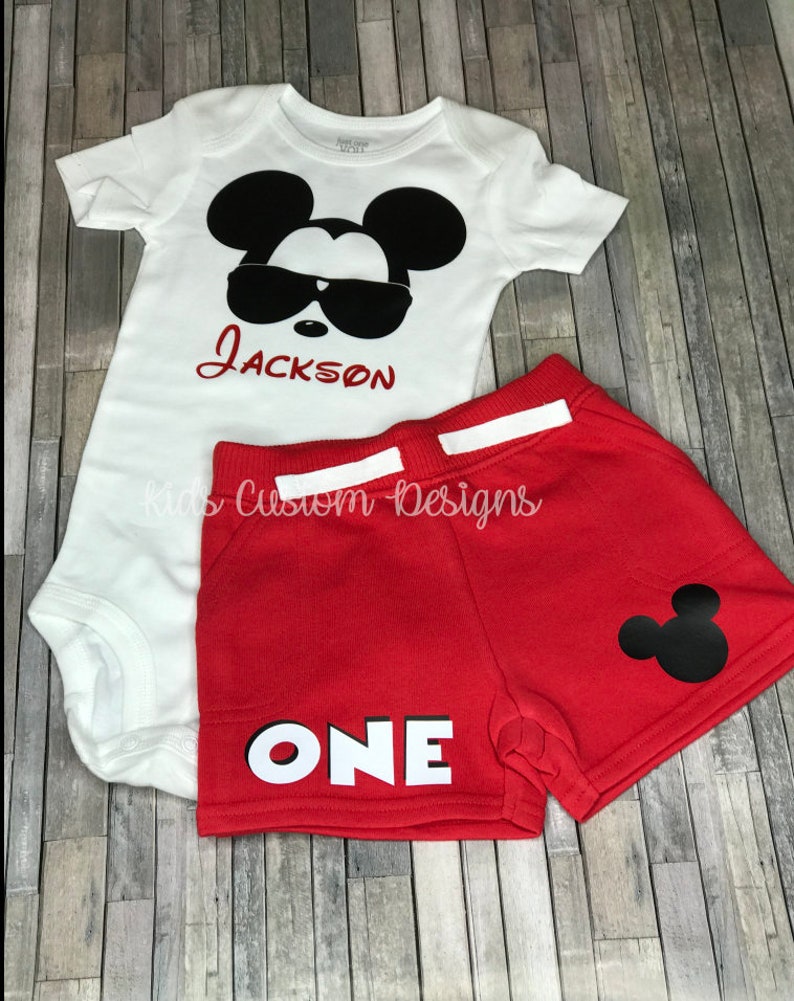 mickey mouse 1st birthday outfit