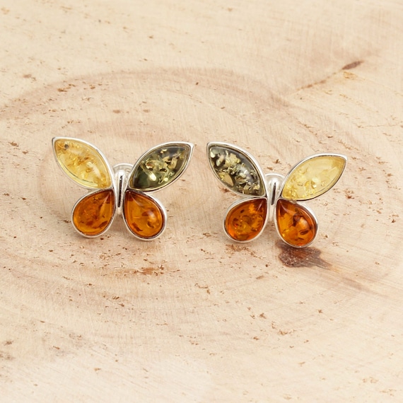 Sterling Silver Baltic Amber Earrings - Lemon Sterling Silver Baltic Amber Earrings - Lemon