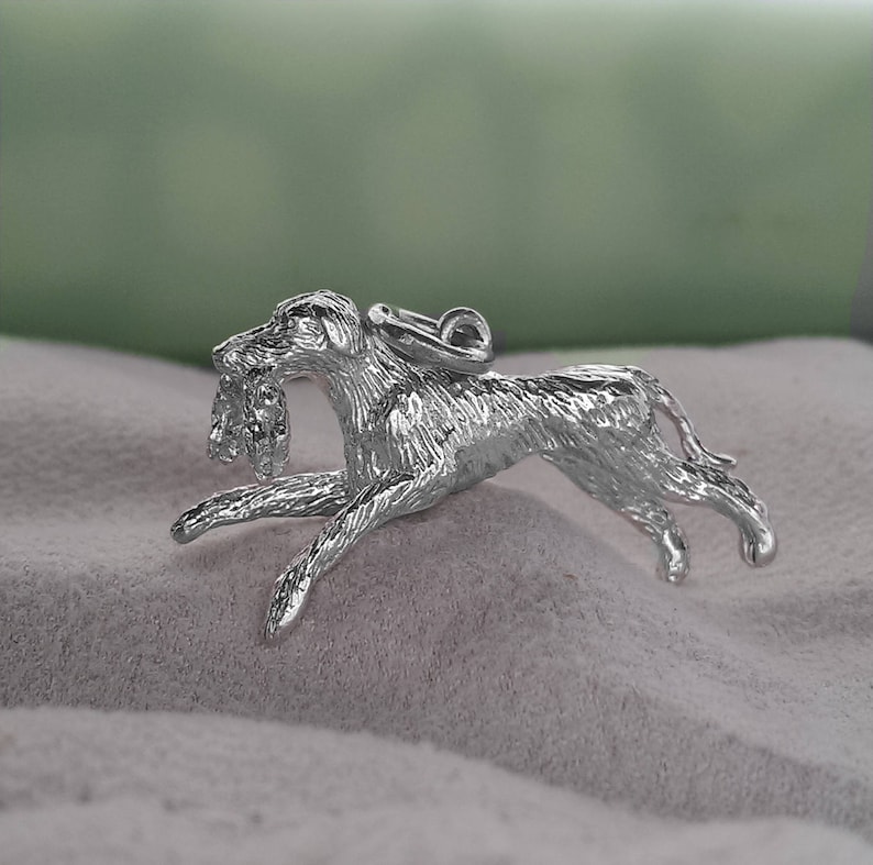 Silver Dog pendant See other dogs Sterling Silver Lurcher Handmade Sterling Silver Large Pendant Silver Dog charm