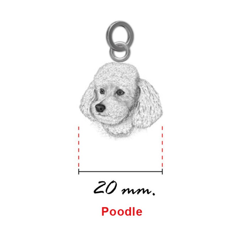 Sterling Silver TOY POODLE DOG Pendant /charm Handmade Silver Etsy