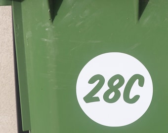 Circle Wheelie Bin Sticker - Gloss