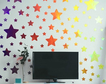 Stars Peel and Stick Stickers Decals for Wall Art, Baby Nursery, Kids Bedroom, Playroom