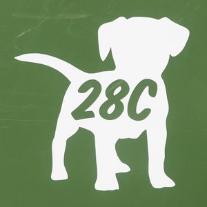 Puppy Dog Wheelie Bin Sticker - Gloss