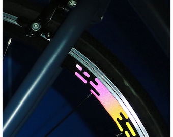 Veloviz REFLECTIVE Streaks Bike Wheel Rim Stickers Decals