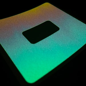 Glow In The Dark OPAL Rectangle Rocker Light Switch Surround Sticker