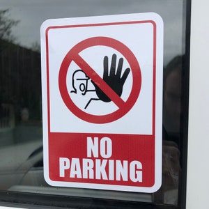 NO PARKING Reflective / Gloss Sticker