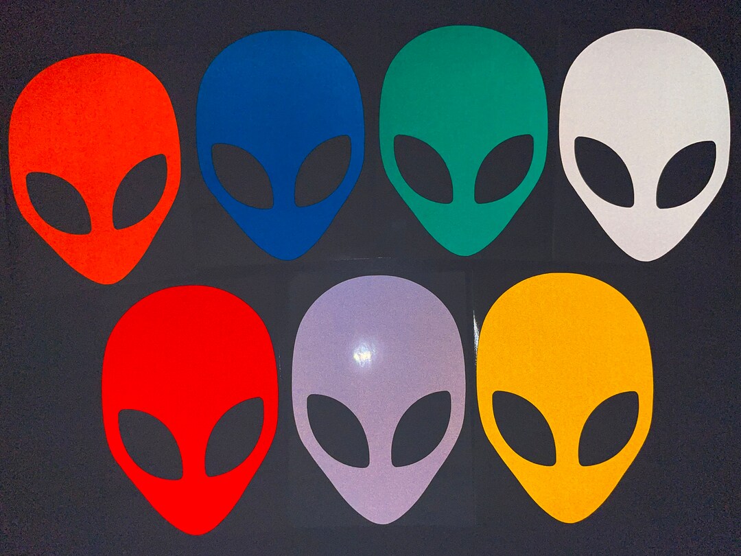 Veloviz Reflective Alien Head Bicycle Motorcycle Bike Helmet Stickers ...