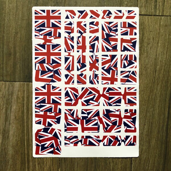 BIKE-label 3D Aufkleber Union Jack England - 50 X 25 Mm, Wetterfest, 3 Stück