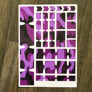 Bicycle Frame Protection Tape Decal Sticker Vinyl Film for MTB BMX EBIKE Purple Camo