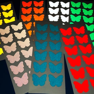Veloviz Reflective Butterfly (SMALL) Die-Cut Vinyl Cargo Bike Stickers Decals