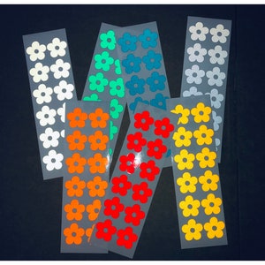 Veloviz Reflective Flower Die-Cut Vinyl Cargo Bike Stickers Decals