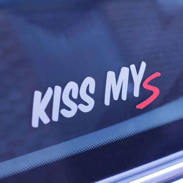 Kiss My S Accessory Sticker Decal for MINI Cooper S / JCW