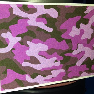 Foglio di decalcomanie autoadesive in vinile riflettente mimetico viola