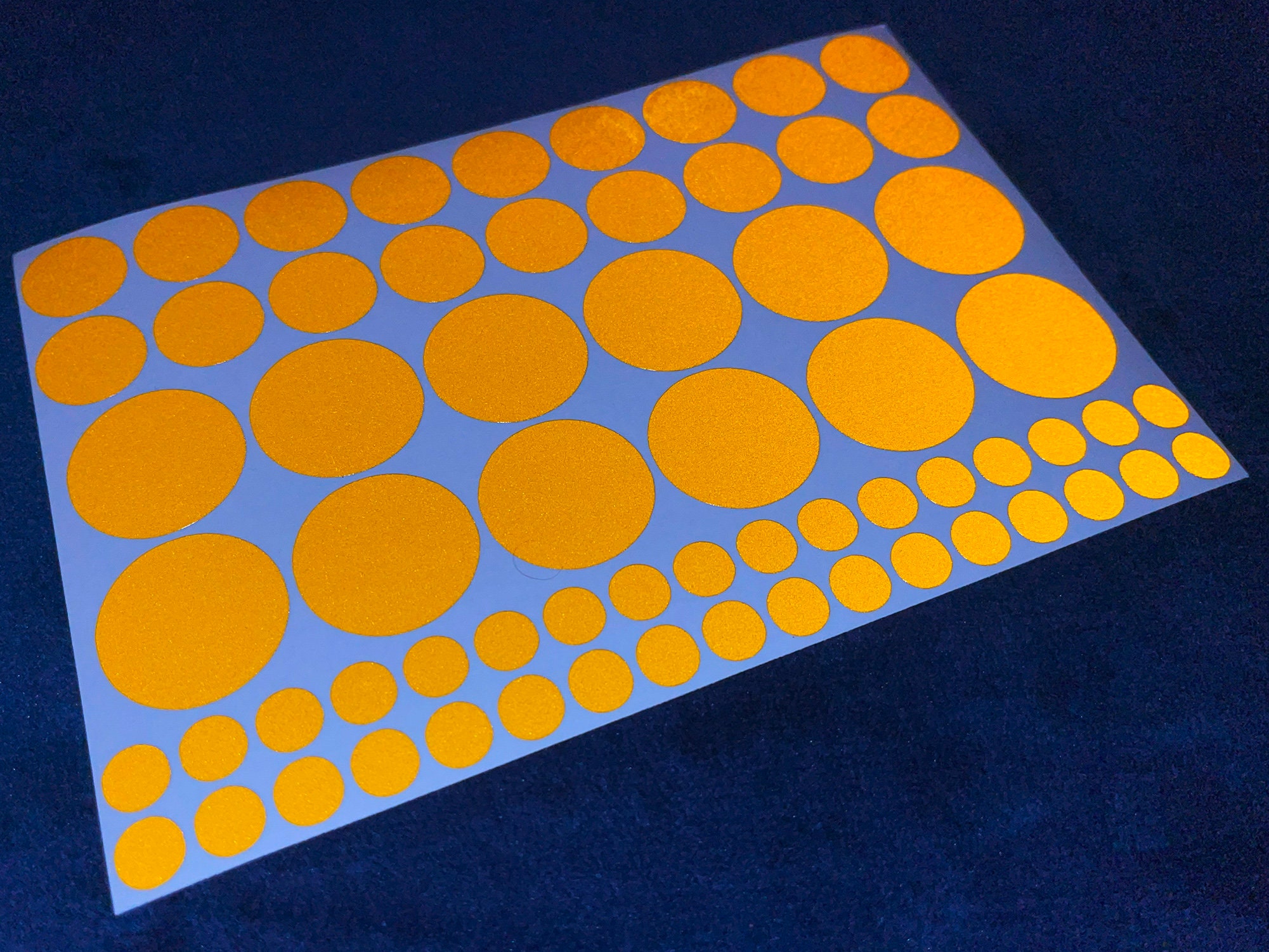 Veloviz Reflective Polka Dot (SMALL) Adesivi per bici da carico in vinile fustellato Decalcomanie - Italia Veloviz Reflective Polka Dot (SMALL) Adesivi per bici da carico in vinile fustellato Decalcomanie - Italia