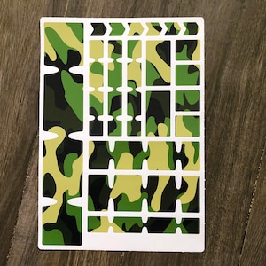 Bicycle Frame Protection Tape Decal Sticker Vinyl Film for MTB BMX EBIKE Green Camo