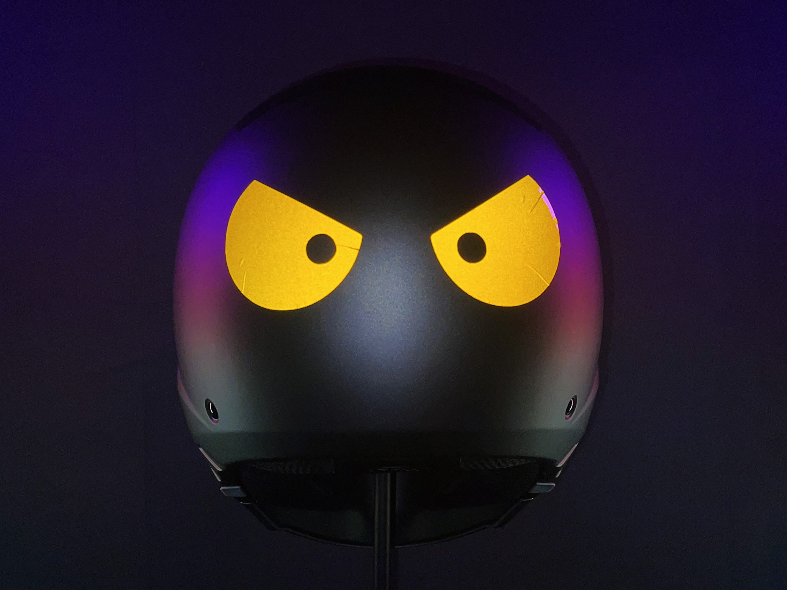 eyeballs motorcycle helmet Everything Graphix Evil Eyes No Fear Biker Reflective Decal Sticker M2 5 1/2" X 1 1/2" (Reflective White) : Automotive Plastic visor screws and brass inserts for easy break Veloviz Reflective EVIL EYES Bicycle