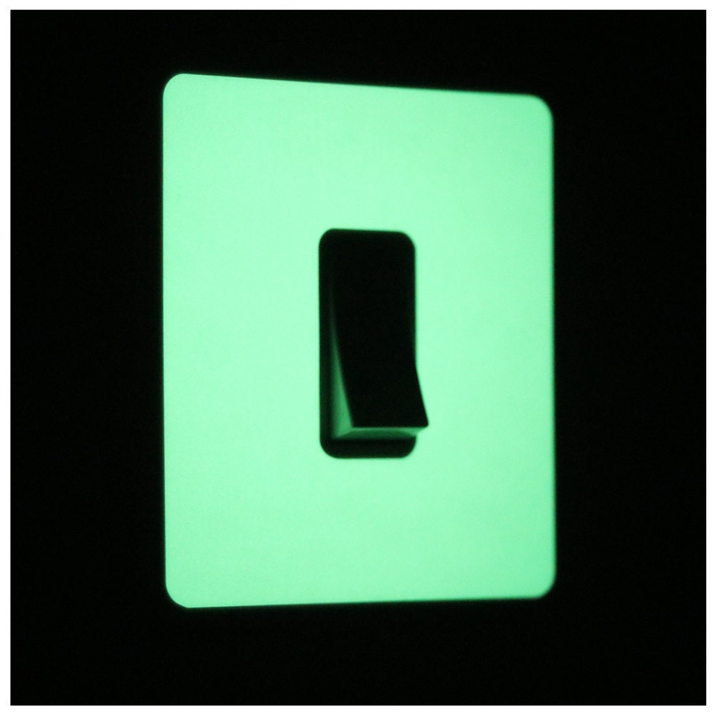 Circles Glow in the Dark Light Switch Sticker Peel and Stick