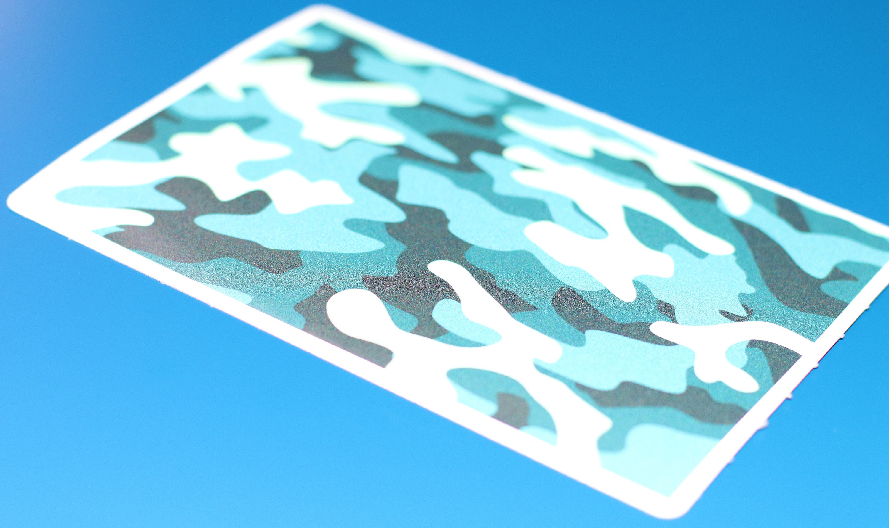 Reflective Blue Camouflage Self Adhesive Vinyl Sticker Decal Sheet - Etsy