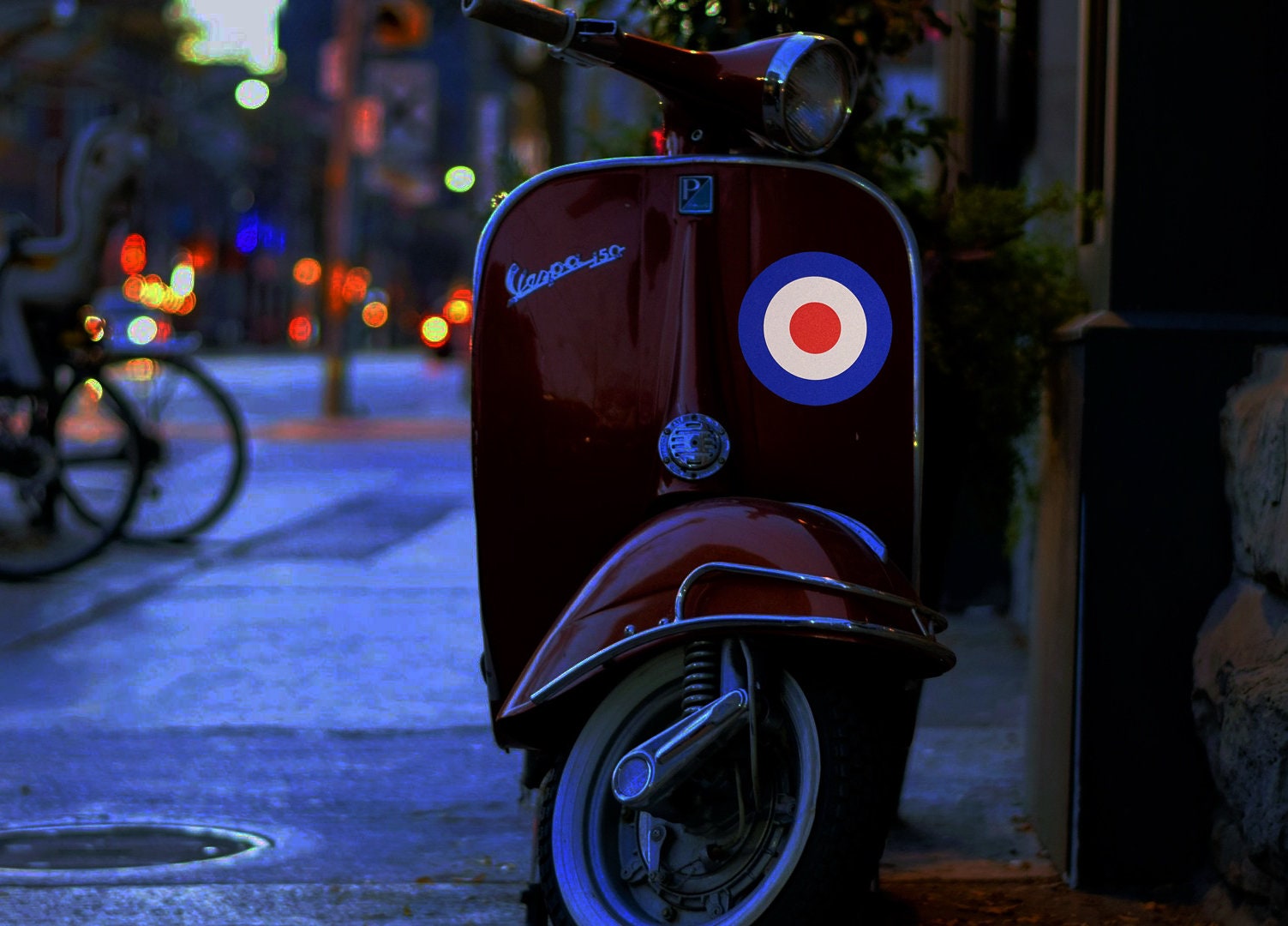 Target Moped Reflective Mod Target Roundel Scooter Moped Sticker Accessory - Etsy