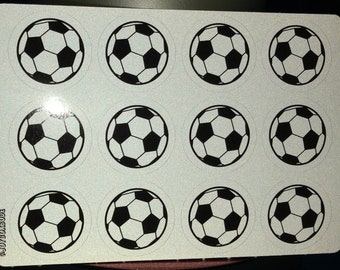 Hoja de calcomanías de vinilo autoadhesivas reflectantes de fútbol
