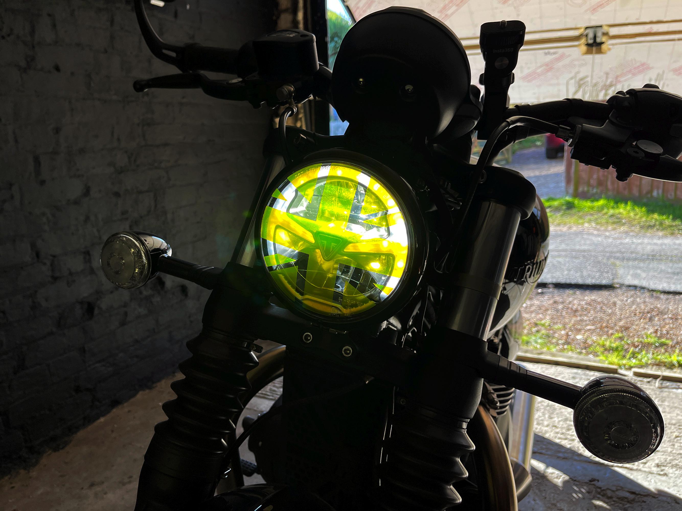 ユニオンジャック ヘッドライトステッカー デカール 車 バイク用