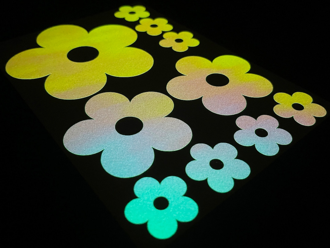 Opal Ras Sticker Flower (assorted) OPAL Glow in the Dark Stickers Peel and Stick Light ...