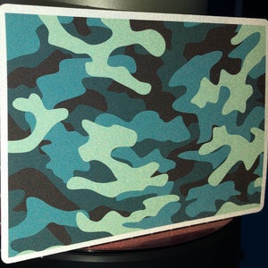 Reflecterend blauw camouflage zelfklevend vinyl sticker stickervel
