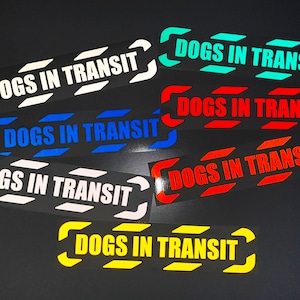 Hunde auf der Durchreise gestanzte reflektierende K9 Handler Sicherheit Patrol Auto Van Aufkleber