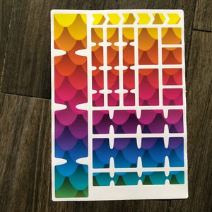 Fietsframe bescherming tape sticker sticker vinyl film voor MTB BMX EBIKE regenboogweegschaal: