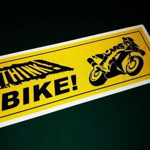 Think Bike Original REFLECTIVE Motorcycle Verkeersveiligheid Bedrukte Zelfklevende Auto Sticker Sticker Decal