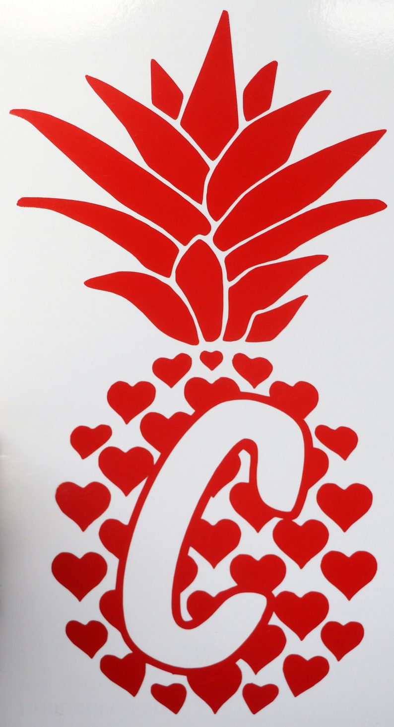 Reflective Pineapple Wheelie Bin House Number Die-Cut Vinyl Sticker Decal Recycling Food Caddy