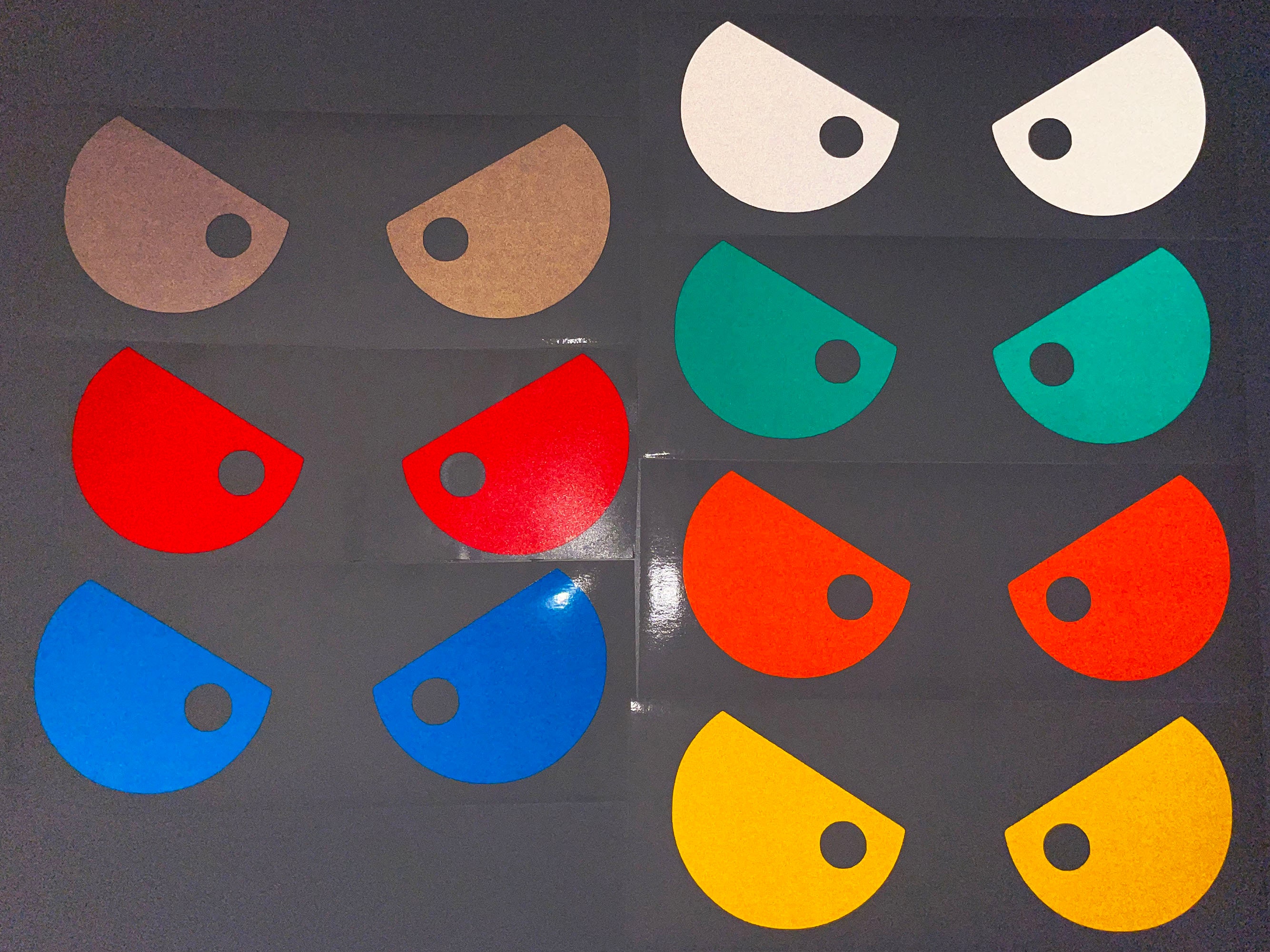 BIKE-label X502861VA Protège-Réservoir 3D Evil Eyes Jaune Fluo - Autocollant Moto Résistant