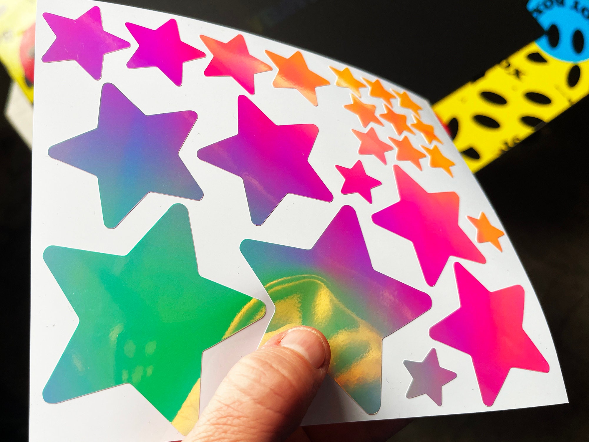 Opal Ras Sticker Stars (assorted) OPAL Glow in the Dark Stickers Peel and Stick Light ...