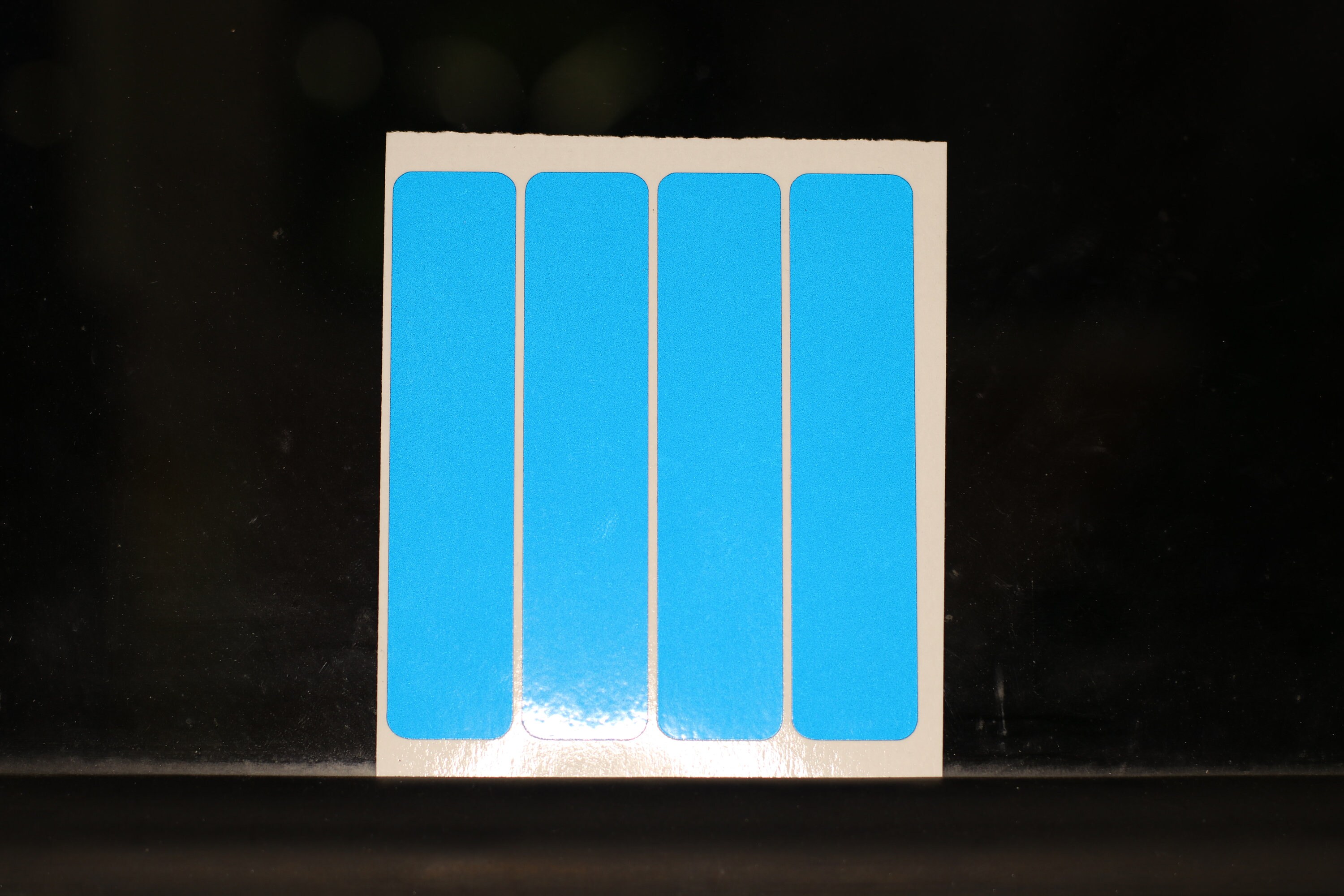BLUE Reflective Motorcycle Helmet (x4) Die-cut Vinyl Stickers Decals ...