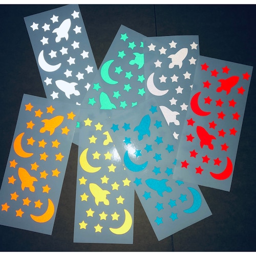 Veloviz Reflective Space Diecut Vinyl Cargo Bike Stickers Etsy