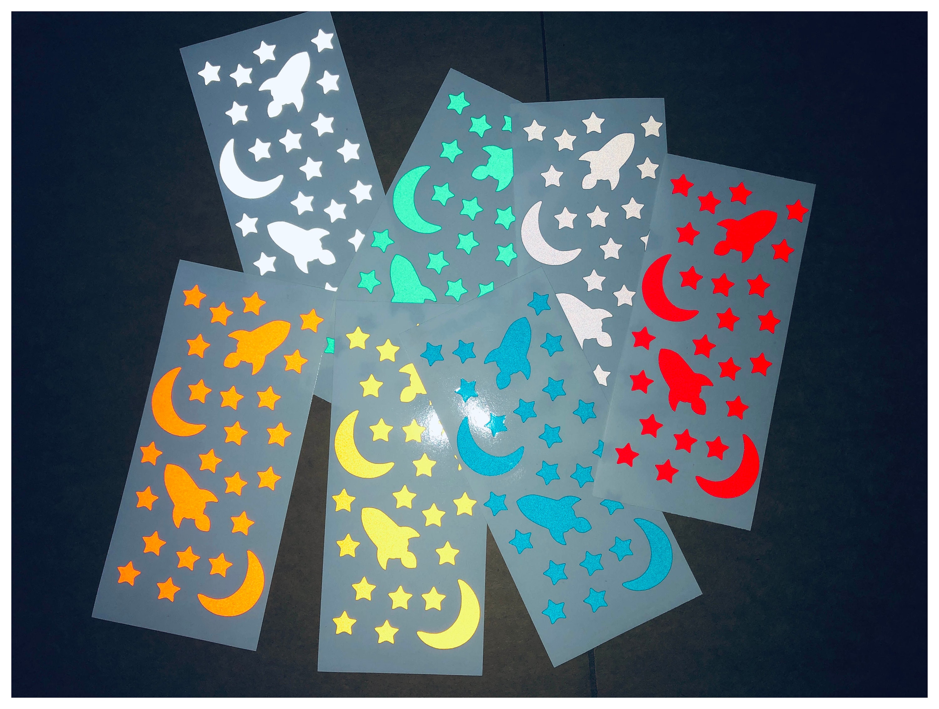 Veloviz Reflective Space Die-Cut Vinyl Cargo Bike Stickers Decals