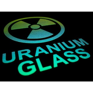 OPAL Glow In The Dark URANIUM GLASS Sticker