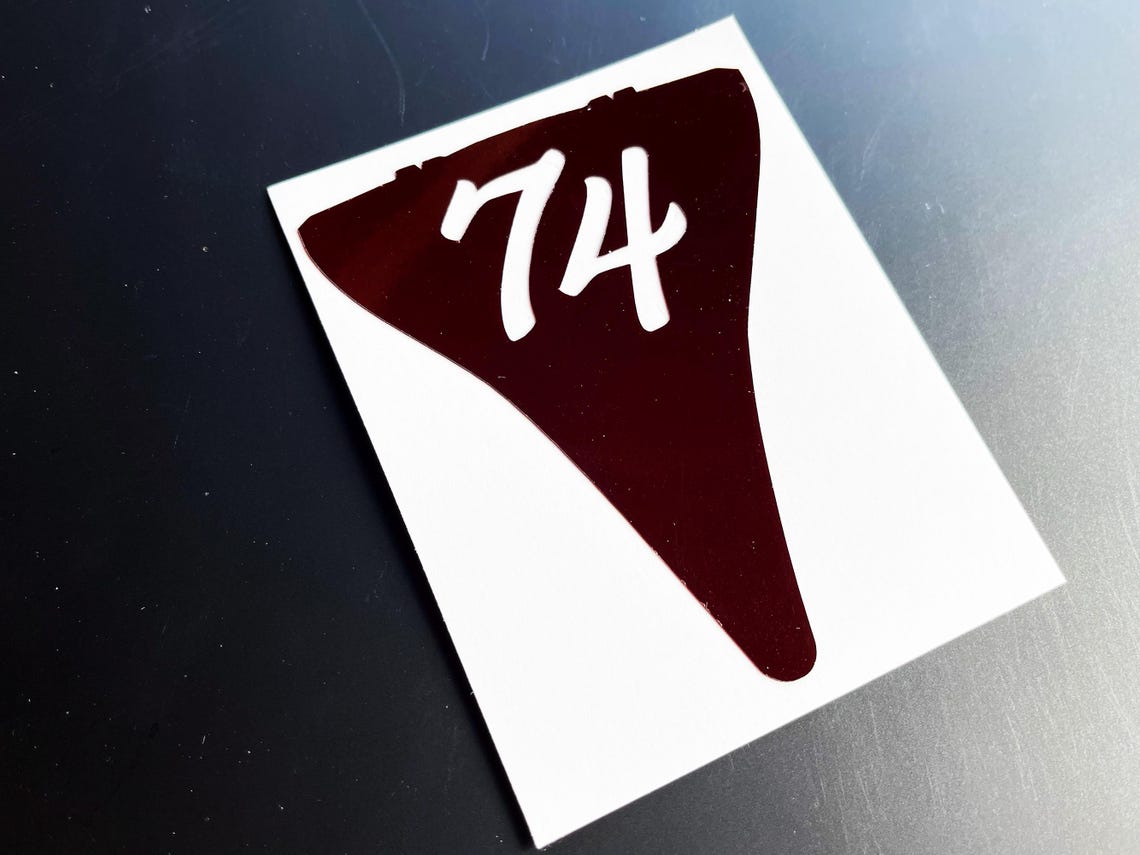 Reflective STEALTH RED Underseat Reflector Sticker Accessory for ...