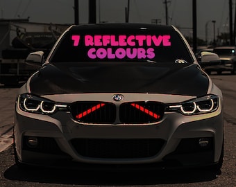 Reflective V Bar Brace Adhesive Vinyl Stickers Covers Accessory for BMW M Power