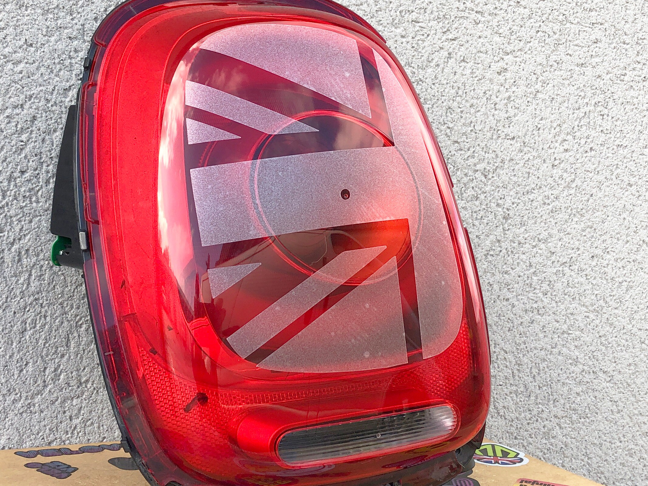 ETCHED Union Jack Rear Tail Light Cooper Stickers Decals for MINI F55 ...