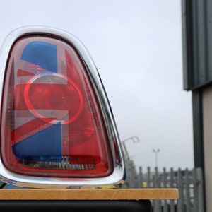 Red/Blue Union Jack Rear Tail Light Cooper Accessory Stickers Decals for MINI R56 R57 R58 R59