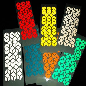Veloviz Reflective Geometric (Extra Small) Cargo Bike Motorcycle Helmet Stickers Decals
