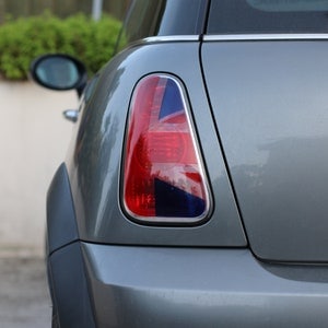 Red/Blue Union Jack Rear Tail Light Cooper Accessory Stickers Decals for MINI R53 R52 R50
