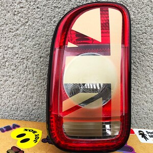 Gold Etched Union Jack Rear Tail Light Cooper S Accessory Stickers ...