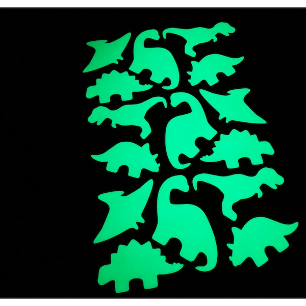 Dinosaurs (Small) Glow in the Dark Stickers Peel and Stick Decals