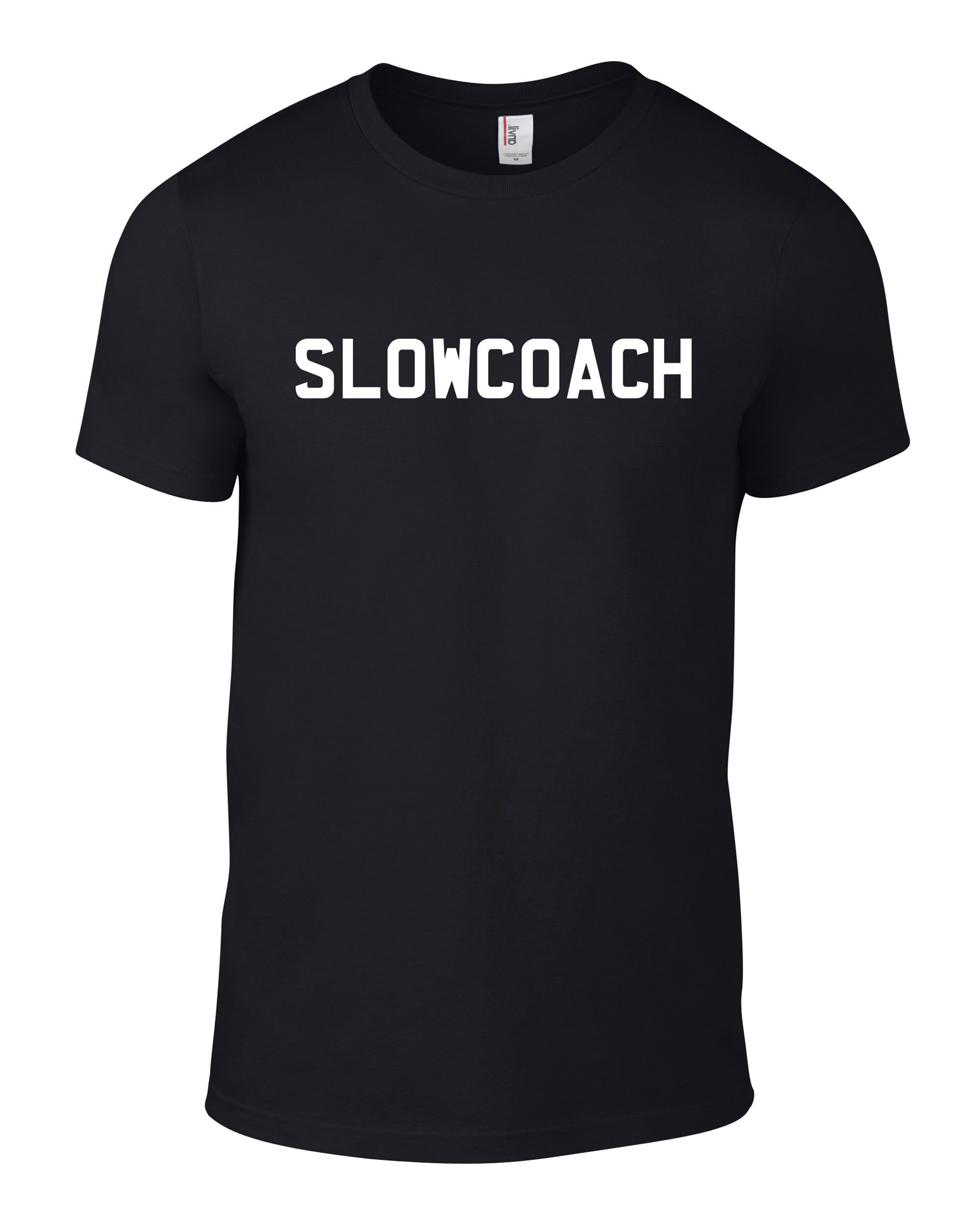 Image of Slowcoach Funny Mens Regular Fit Cotton Cycling T Shirt | Blob On A Bike