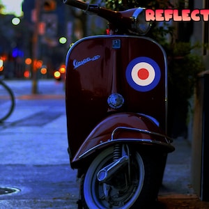 Reflektierende Mod Zielscheibe Roller Moped Aufkleber Accessoire
